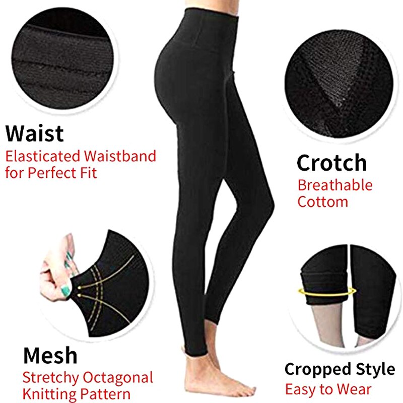 Nyligt kvinders anti-hævende benformer forbrænder kalorier åndbare leggings for slank pasform