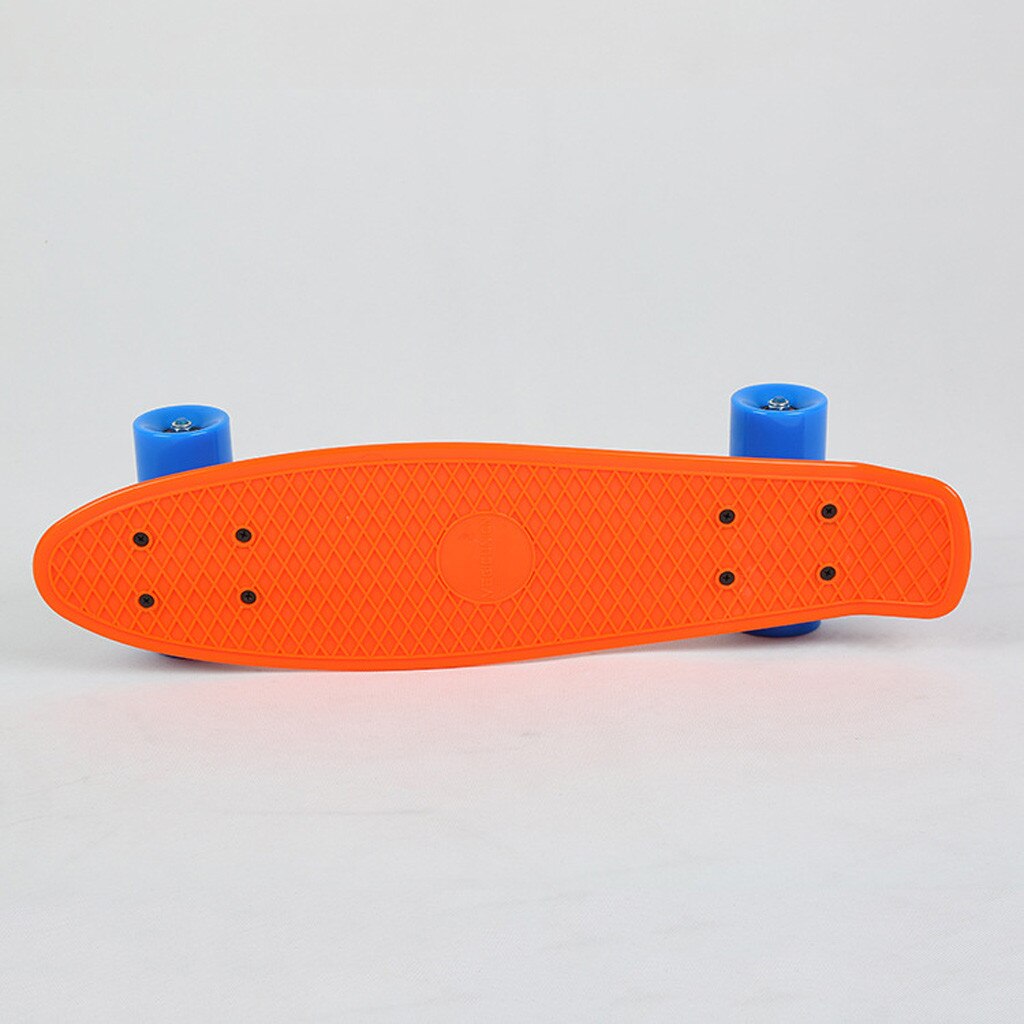 Planche à roulettes en plastique Mini Cruiser longue planche à roulettes complète pour les débutants planche à roulettes pour garçons filles enfants