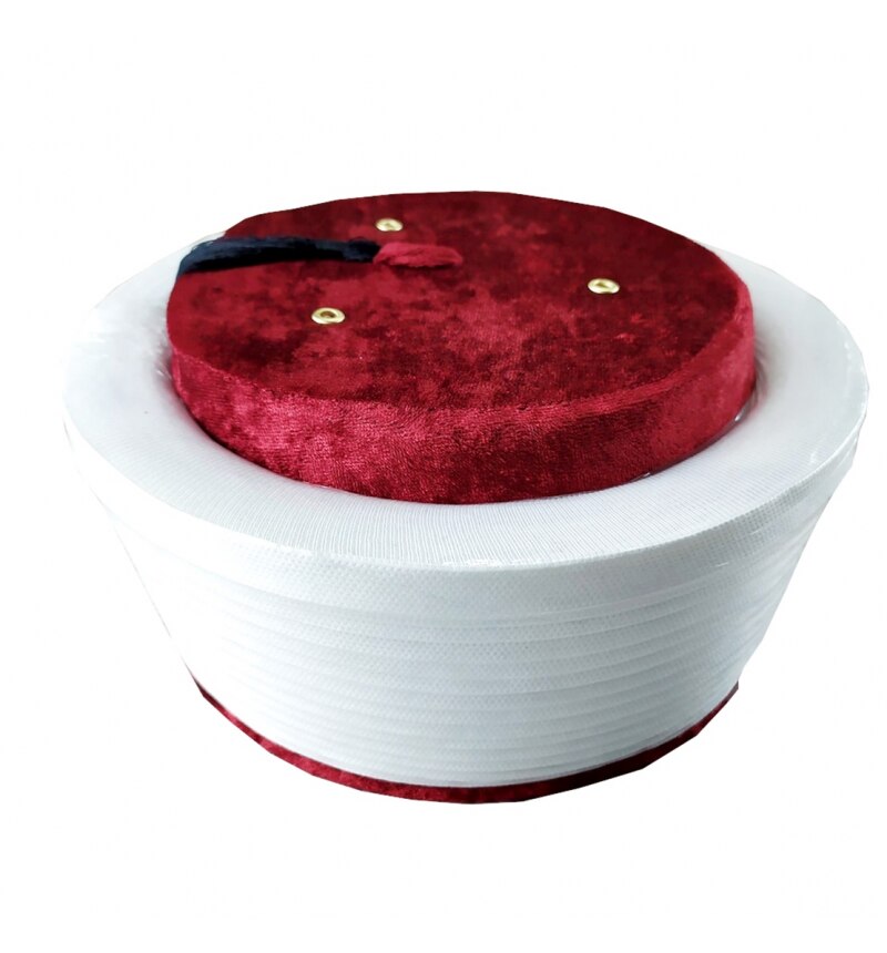 Imam-turbante estilo turco, sombrero de oración, modelo recto, vestido en Turquía, visera slamic