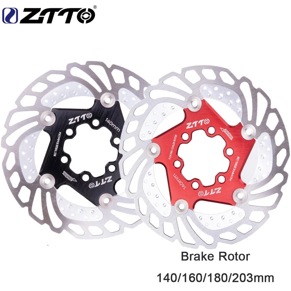 ZZTO MTB cooling disc mountainbike downhill drijvende remschijf zes nail drijvende remschijf 140/160/180 /203mm koeling rotor