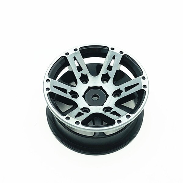 4 Uds Rc Rock rueda de vehículo oruga llanta 1,9 pulgadas Beadlock para 1/10 Axial Scx10 90046 Tamiya Cc01 D90 D110 Tf2 Traxxas Trx-4 (negro)