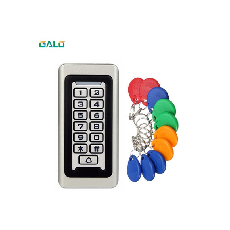 IP68 Waterproof Outdoors Use Metal Stainless steel Reader 2000Users WG input and output security RF Access Control Keypad