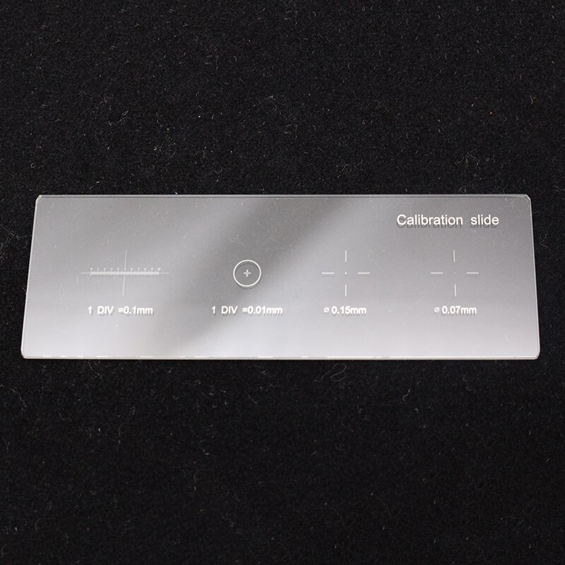 Krzyż kropka DIV 0.01mm etap mikrometr kalibracji slajdów linijka z 4 wagi pomiarowe dla stereofoniczny mikroskop biologiczny