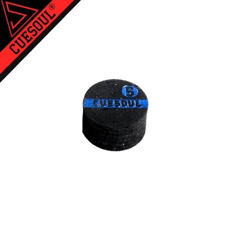 Cueshoul-tacos de billar de cuero cocido de 6 capas, 10mm de diámetro, S, M, H: S   1PCS