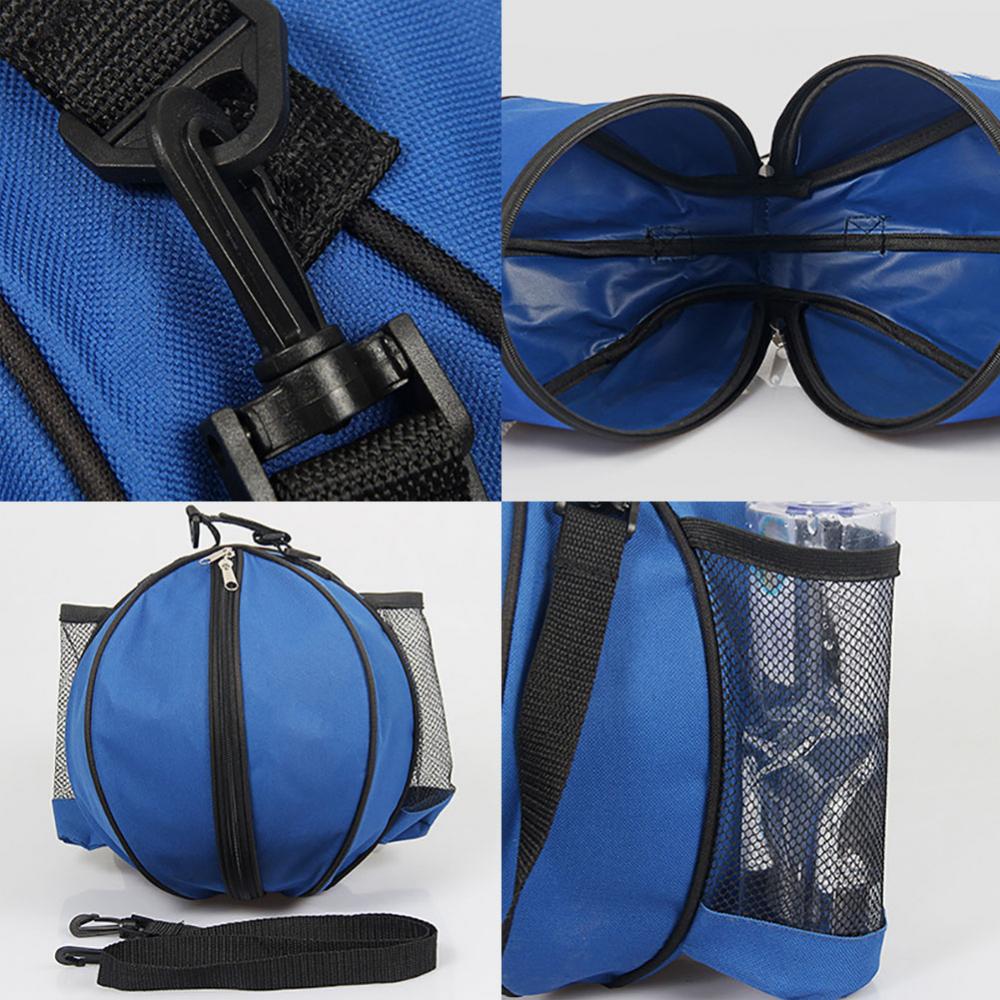 Portable sports ball shoulder bag basketball football volleyball storage backpack training single shoulder bag