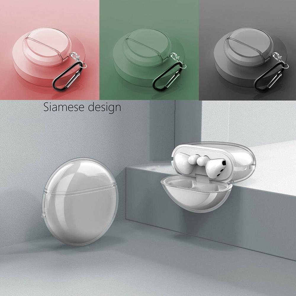 Hoesje voor huawei freebuds 3 oordopjes schokbestendig airbag bumperhoesje doorzichtig haakje voor honor flypods freebuds 2 pro hoesje