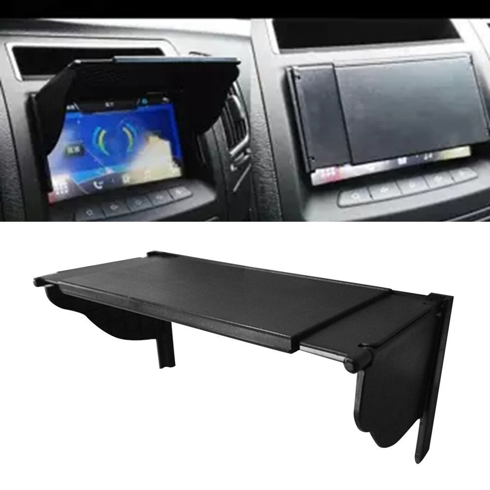 Car GPS Sun Shade Cover Anti Glare Car Sun Visor Universal Navigation Hood 140-240Mm Long For Car GPS Navigation Radio Player