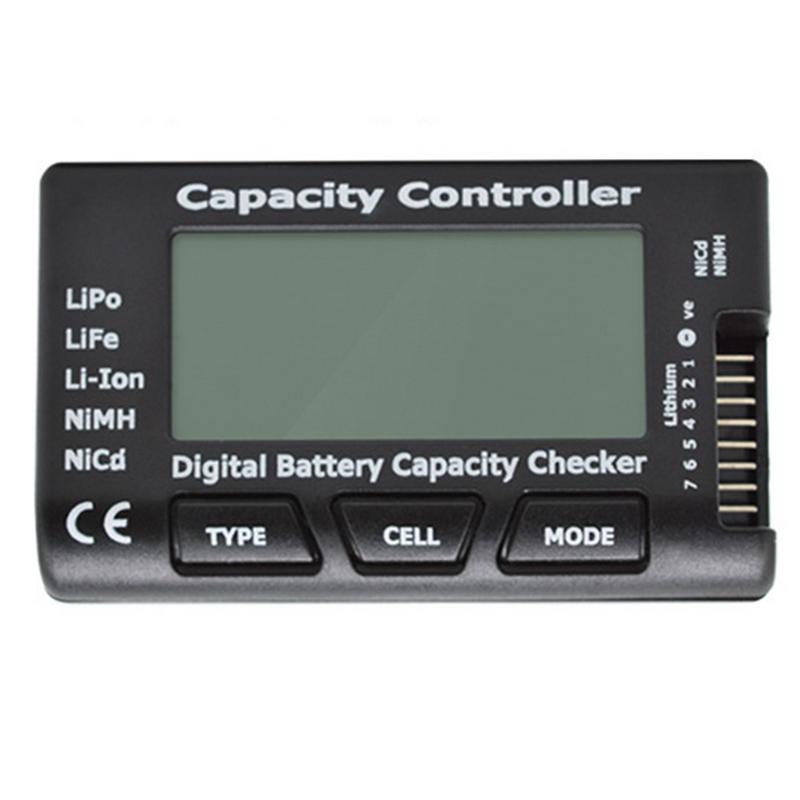 Lcd digital batteri tester tester batterikapacitet spænding tester checker til lipo lif li-ion batteri strømforsyning måler