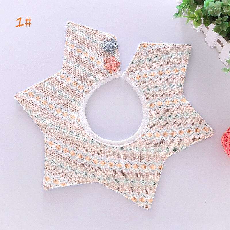 Balleenshiny, Baberos para bebés para niñas, material de algodón para bebés, bufanda impermeable para bebés, Collar de comida a presión, baberos, accesorios para bebés: T1