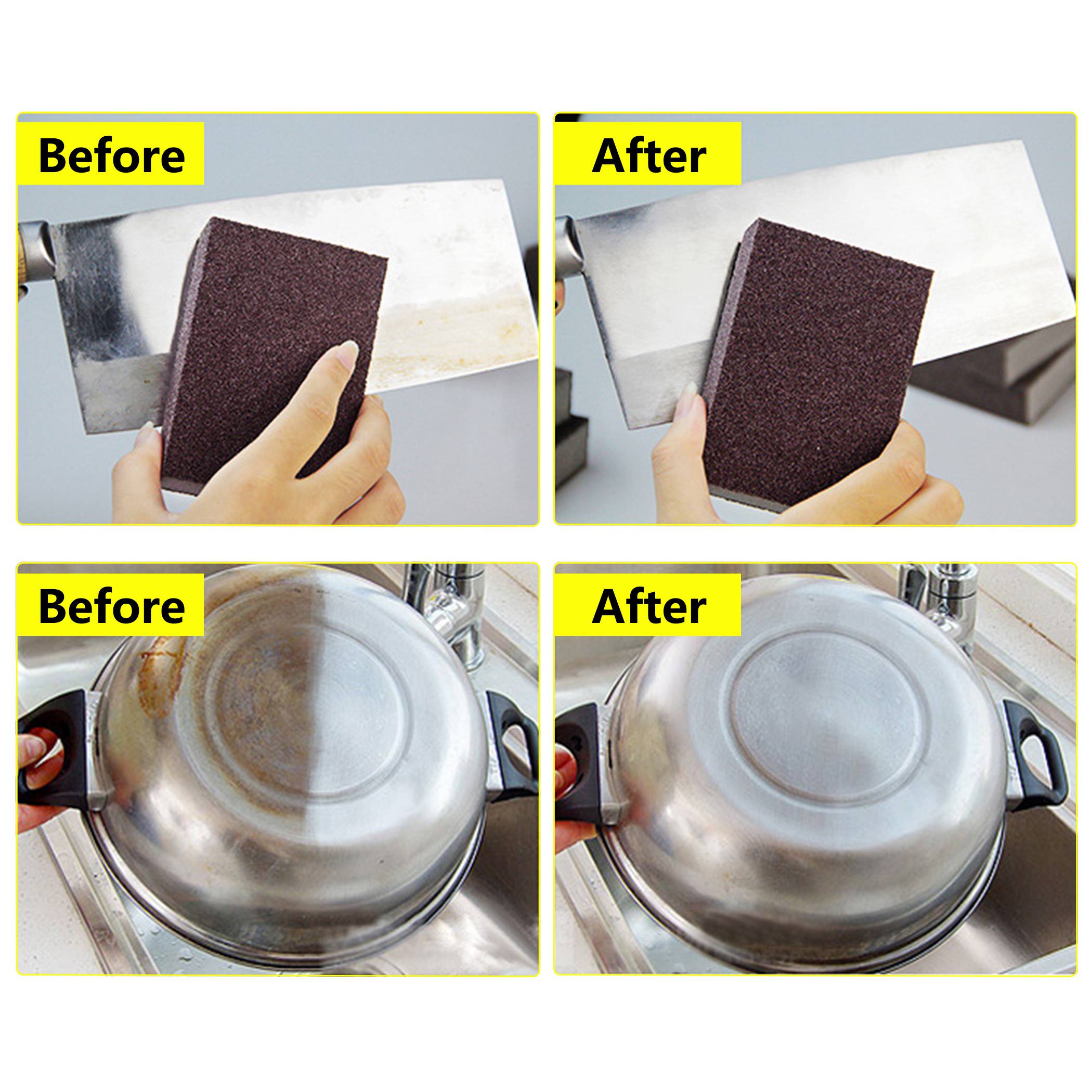 Hard Surface Sponge Small Bricks Cleaning Rub Kitchen Brush Household