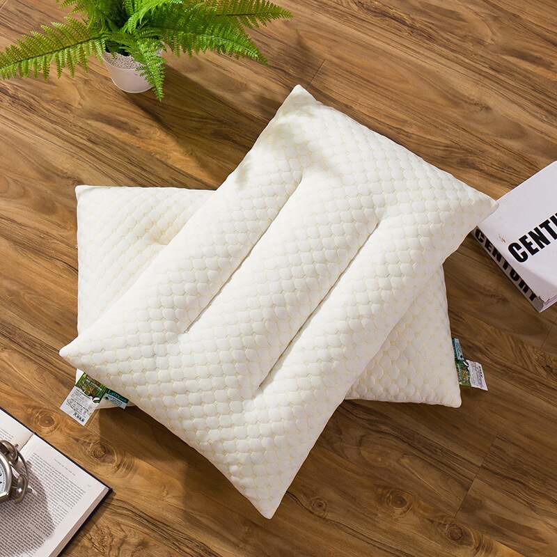 Latex Kissen Weiß Speicher Schaum Bettwäsche Kissen Orthopädische Kissen für Hals Schmerzen Schlafen 60*40 cm