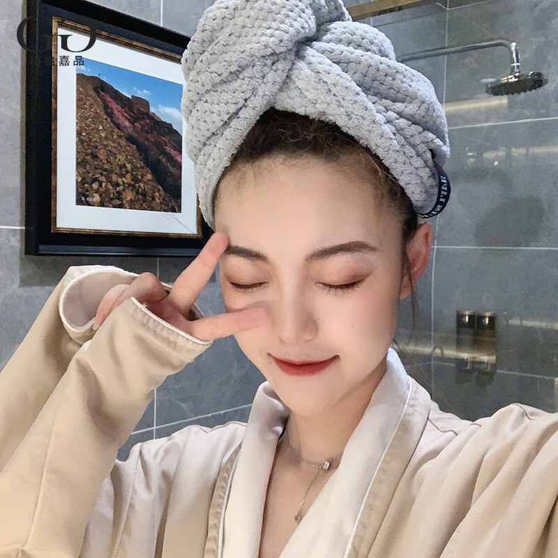 Japan Magic Hair Fast Drying Dryer Towel Bath Wrap Hat Quick Cap Turban Dry Bathroom Towels Bathroom Towel: C