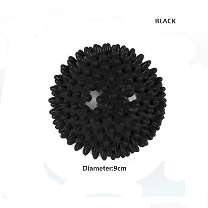 Massaggio Palla di Fitness PVC Mano Suole Hedgehog Sensoriale Formazione Afferrare la Palla Portatile Fisioterapia Palla 7.5 CENTIMETRI 9CM del Commercio All'ingrosso: BLACK 9CM