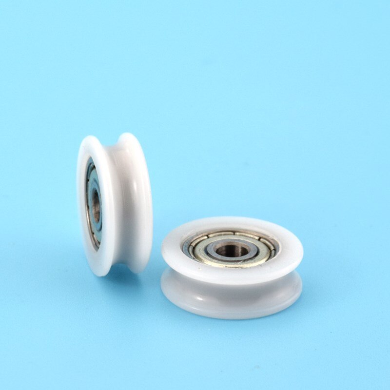 Smooth Mute Black POM Nylon Plastic Bearing Pulley For Motorcycle Parts