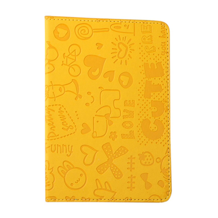 Paspoort Deksel Paspoort Protector Wallet Visitekaartje Zachte Passport Cover Card Case Reizen Waterdichte Vuil Paspoort: Yellow