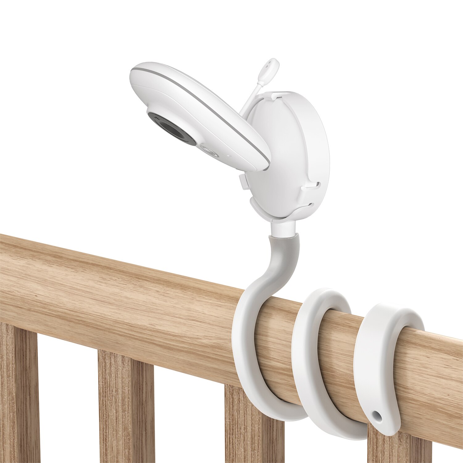 Soporte Flexible de montaje en giro para Monitor de bebé de GHB-Vb603,Lullaby-LB603 y Tenboo-TB101, se sujeta a estantes de cuna o muebles