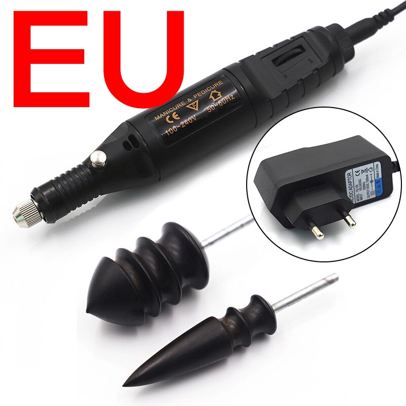 DIY Leather Grinding Tools Mini Portable Drill Versatile Polishing Machine Bits Tools Kit Purple Sandalwood Grinding Head Suit: Polishing set 1