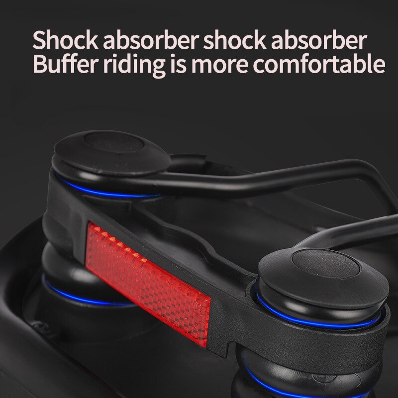 Wiel Up Mountainbike Zetel Comfortabel Dubbele Shock Absorberen Fietszadel Reflecterende Verdikking Waterdichte Bike Zadel