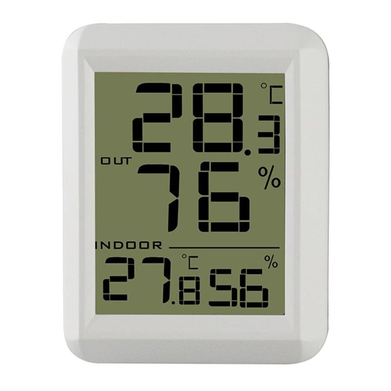 Indoor Outdoor Wireless Digital Thermometer Hygrometer Temperature Humidity Monitor ℃/℉ Wireless Sensor