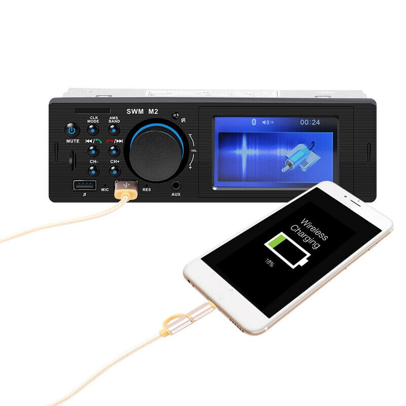 Car Central Control Audio Bluetooth Radio Stereo Player USB/AUX/FM/MP3 Android