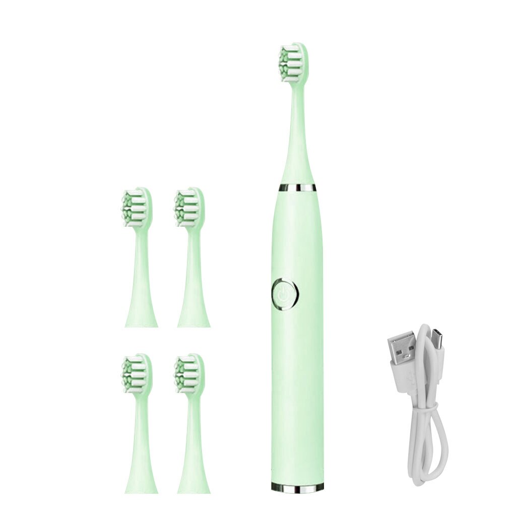 Super Sonic Electric Toothbrushes for Adults Kid Smart Timer Whitening Toothbrush IPX7 Waterproof Replaceable AA Battery Version: Charger Version F