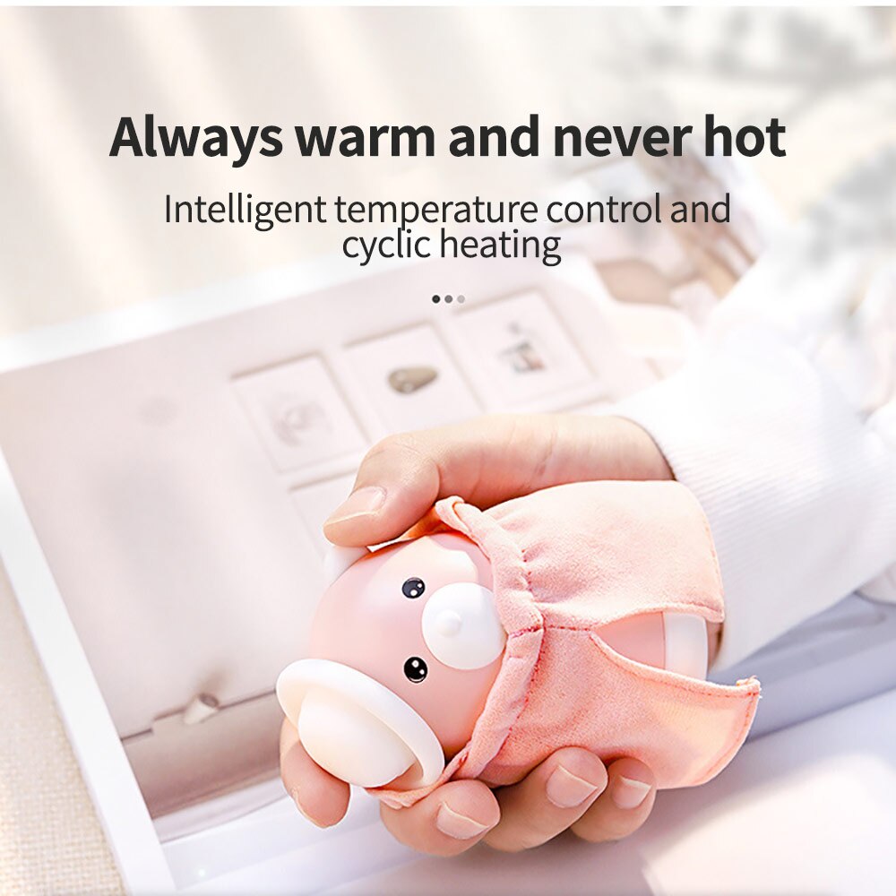 Schattige 2 in 1 draagbare usb oplaadbare elektrische handwarmers 4000 mah powerbank dubbelzijdige handwarmer