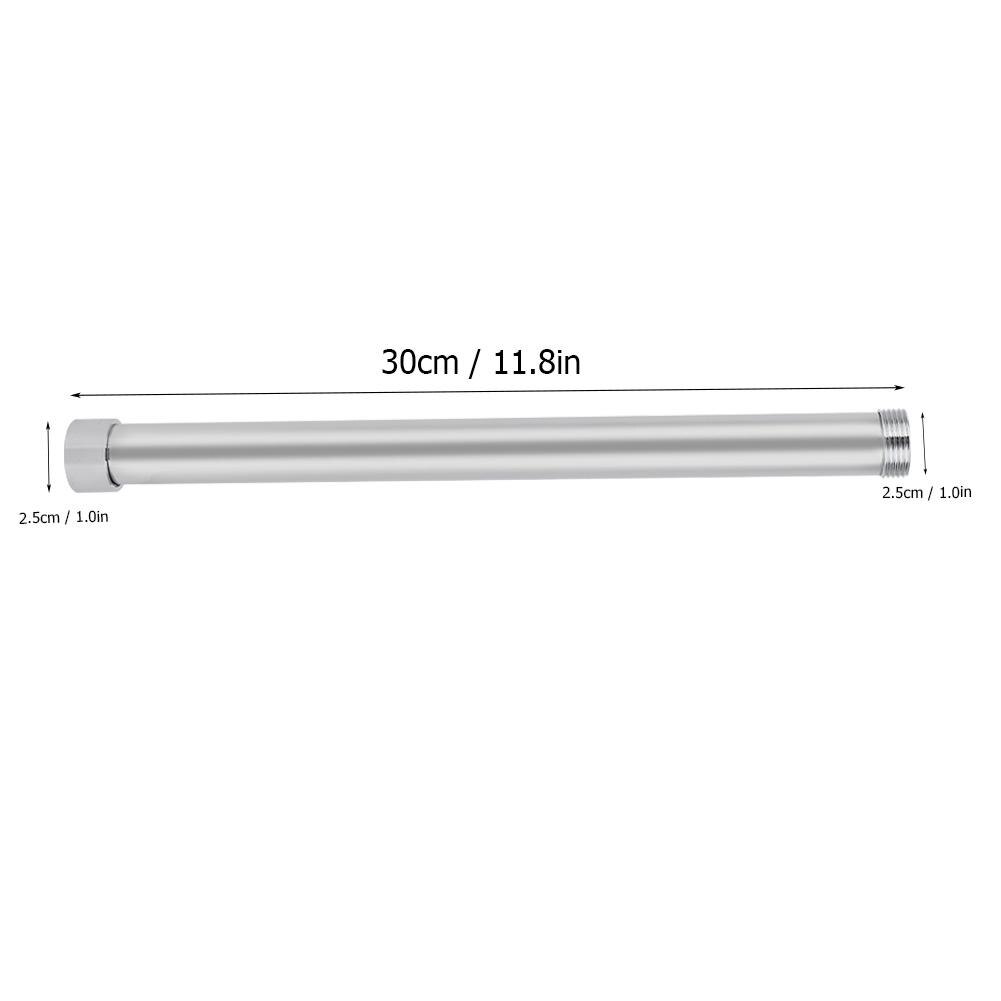 25mm diameter kobber galvanisering bruser forlængerrør badeværelse brusehoved forlænger arm badeværelsestilbehør