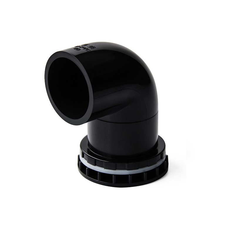 1pc 20/25/32/40/50mm Black PVC Fish Tank Connector Aquarium Fish Tank Drain Fittings Drainage Elbow Adapter