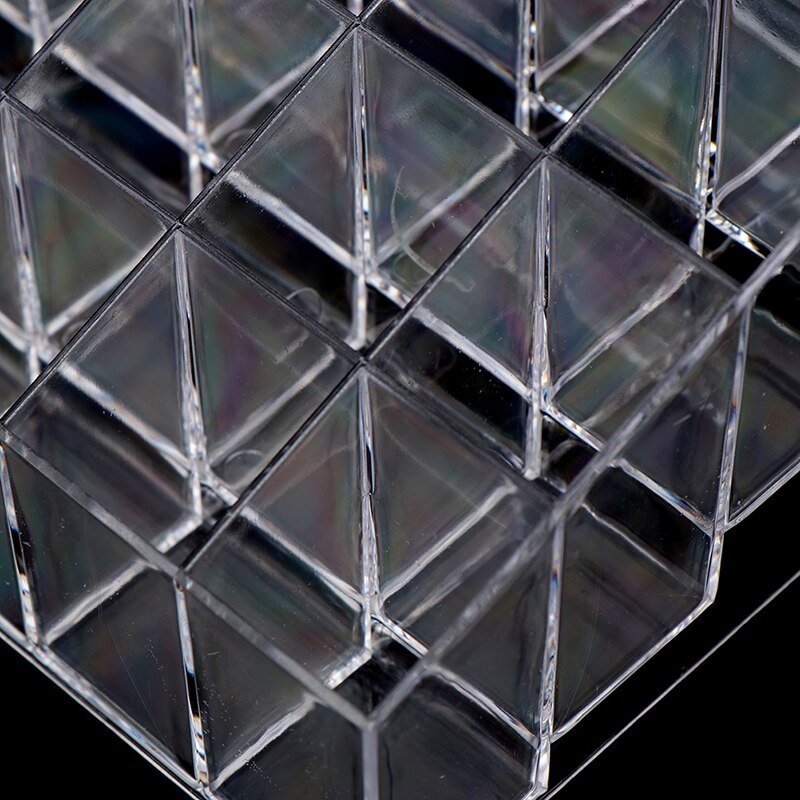 Clear Acrylic 24 Grid Makeup Organizer Storage Box Lipstick Nail Polish Display Home Storage