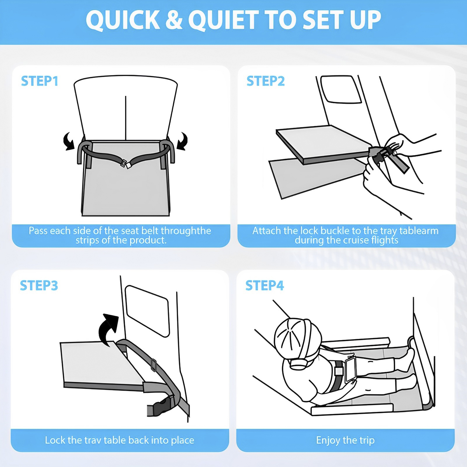 Cama de avión de viaje para pedales de bebé, hamaca portátil para reposapiés, cama para niños, asiento de avión con bolsa de almacenamiento, extensor de reposapiés