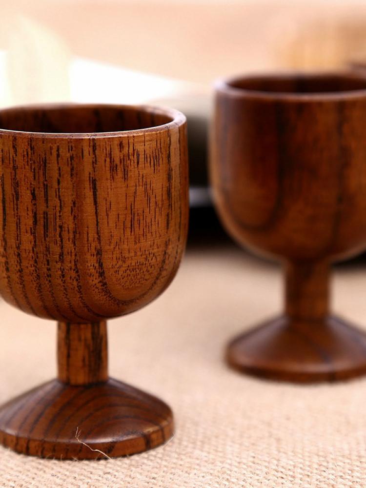 1 Pc Exquisite Wooden Goblet Chalice Vintage Handm... – Grandado