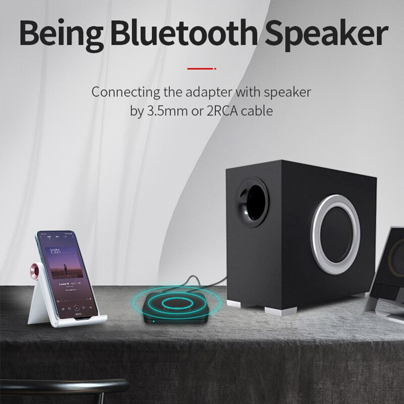 Nfc bluetooth 5,0 wireless audio receiver rca output power amplifier speaker to stereo bluetooth speaker upgrade nfc connection