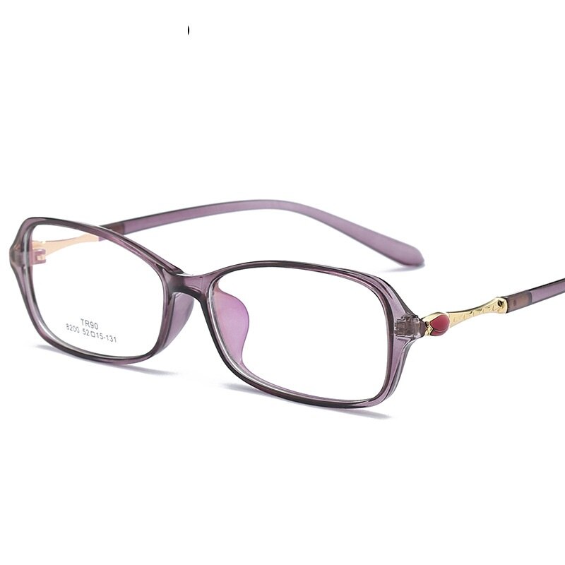 TR 90 Rectangle Clear Eyeglasses Progressive transparency Glasses Frame Brand Sport Stylish Prescription Glasses Men and Women: gray