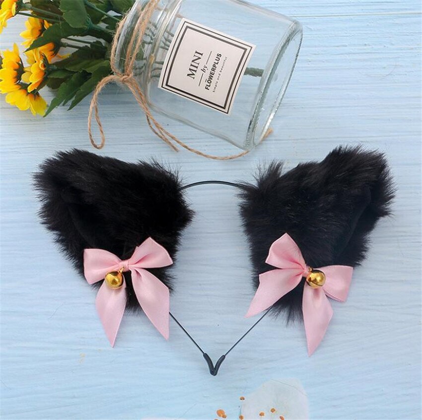 Serre-tête oreilles de renard pour femme et fille, Lolita, KC, charmant, demoiselle, fête, boîte de nuit, pince à cheveux, C359