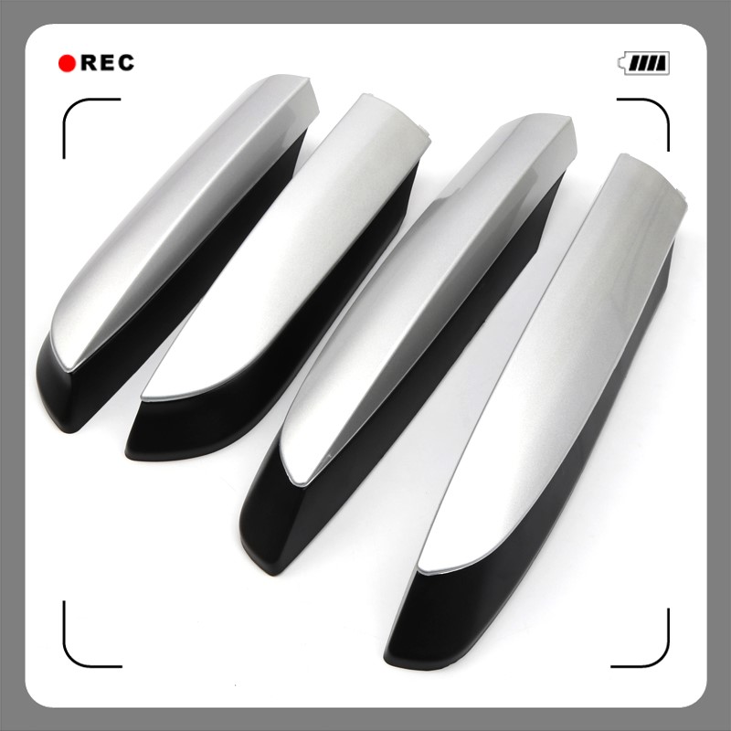 Voor Toyota RAV4 XA40 Zilver Exterieur Auto Auto Imperiaal Rail End Cover Shell Cap vervanging 4 STUKS
