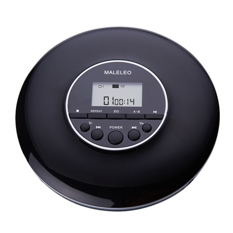 Portable CD Player, for Adults Students Kids Personal Compact Disc CD Player with Headphones Jack, Walkman with LCD Display: Black