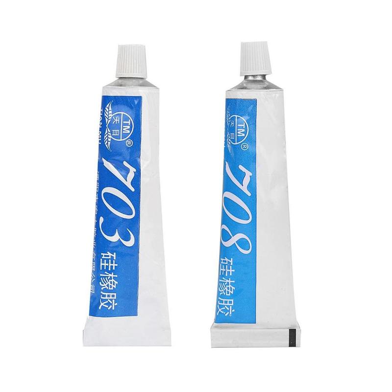 1pc 703/708Silicone Rubber White Insulation Temperature-resistant Sealant Electronic And Electrical Waterproof Sealant