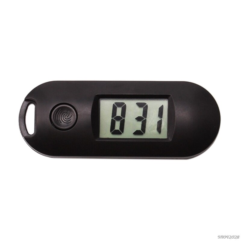 Portable Silent Digital Electronic Clock for Student Exam Study Library Mini Pocket Watch Green Backlight LCD Display