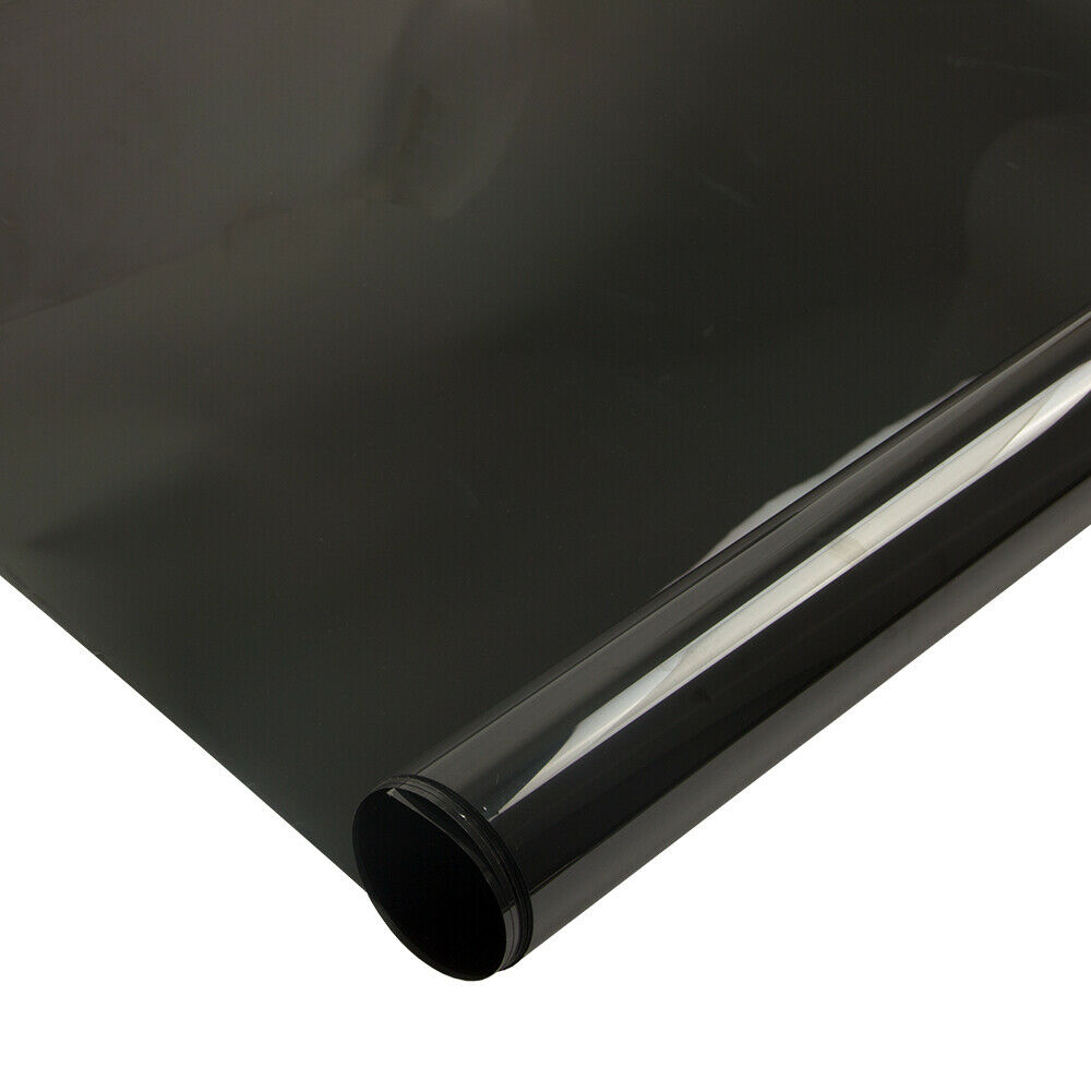 50 cmx 200cm 4 mil sunice nano keramisk solfarvet sort bilrude film 15% vlt 99% uv bilrude klistermærke bilfolier