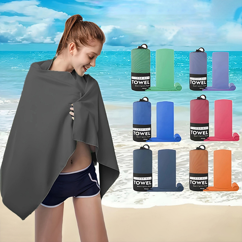 Sneldrogende sporthanddoek - 40x80CM, meerkleurig, voor zwemmen, sportschool, fitness, kamperen, hardlopen, strand
