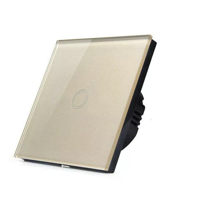 EU/UK Standard Bonda Wall Switch, Light Touch Switch 2 Gang 1 Way AC110V-240V Wall Touch Switch