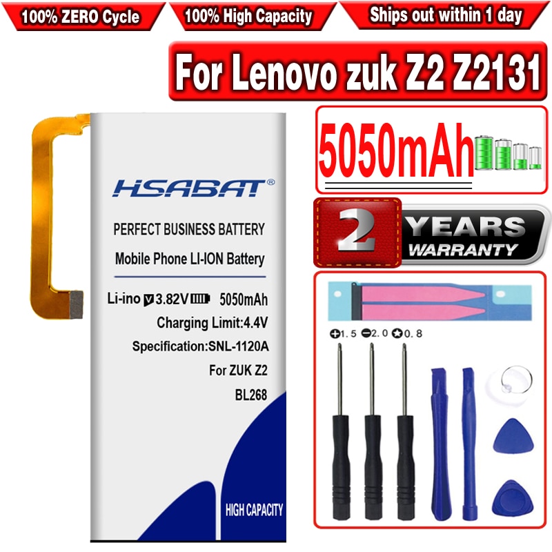 Hsabat BL268 5050 Mah Batterij Voor Lenovo Zuk Z2 Z2131 Mobiele Telefoon Batterijen