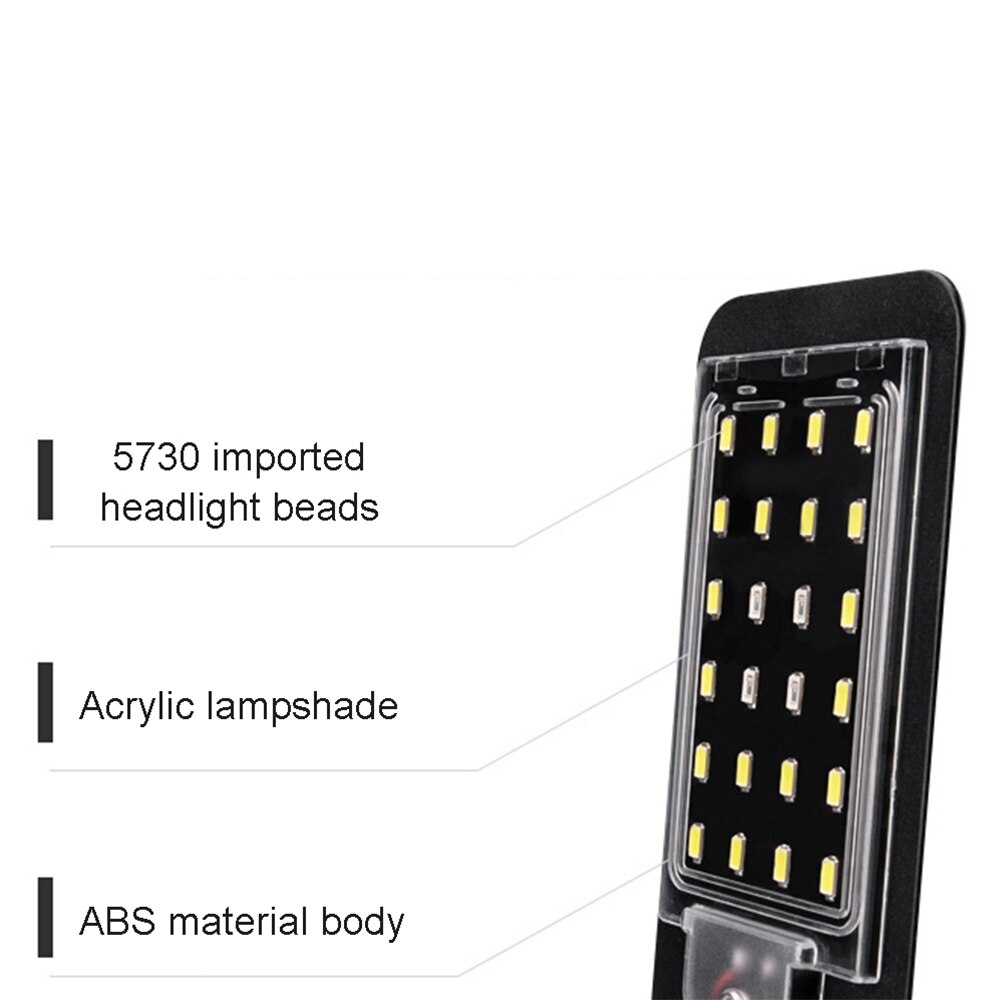Tenké akváriové svetlo led vodotesné akvárium klip na lampu dekorácie osvetlenie rastlín biele modré svetlo 220v zobrazenie teploty 36