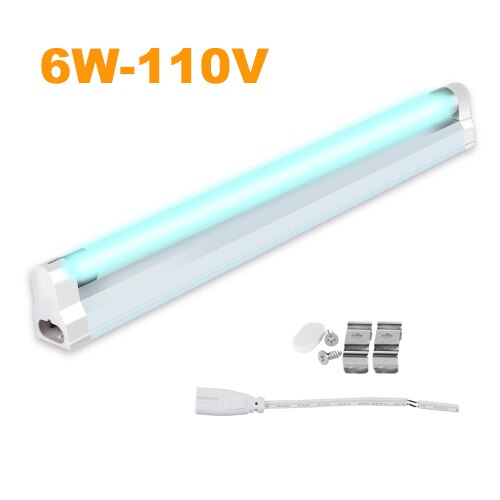 LED Light Bulb T5 Tube 6W/8W Ultraviolet Germicidal Lamp Sterilizer Kill Dust Mite Bactericidal Quartz Lamp For Bedroom Hospital