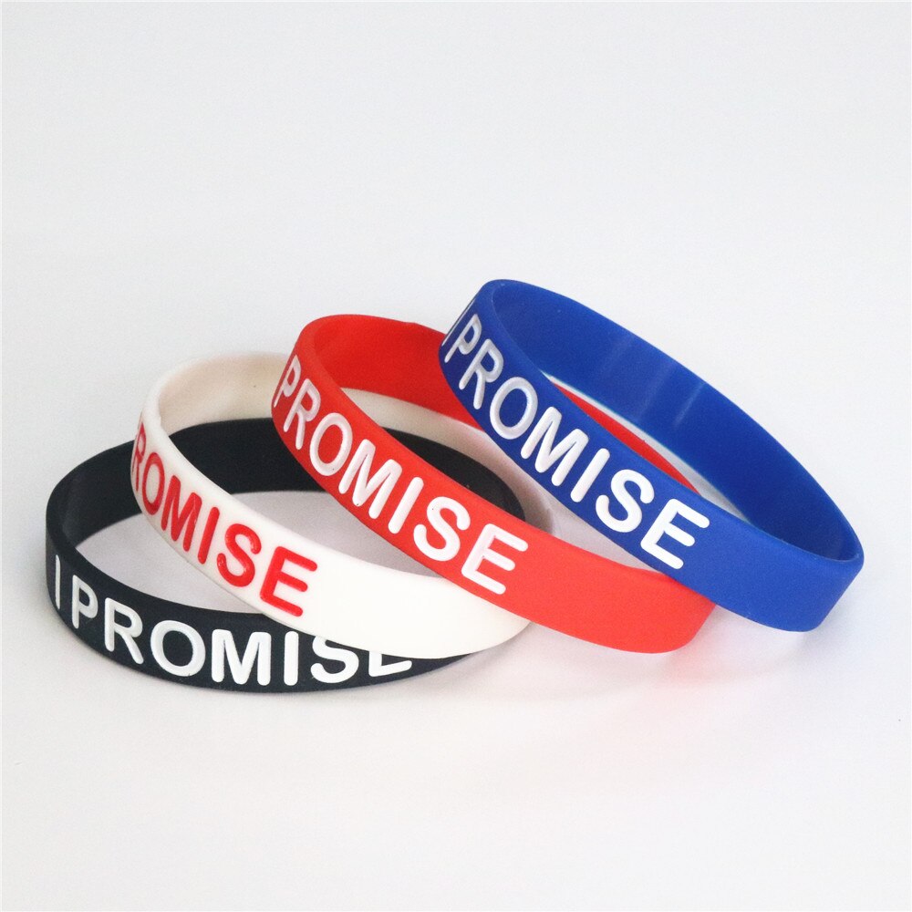 4P I Promise bracelet Basketball Sports Wristband Silicone Gym Fitness Power Bands Energy Bracelets For Man Women jewelry SH053: MIX