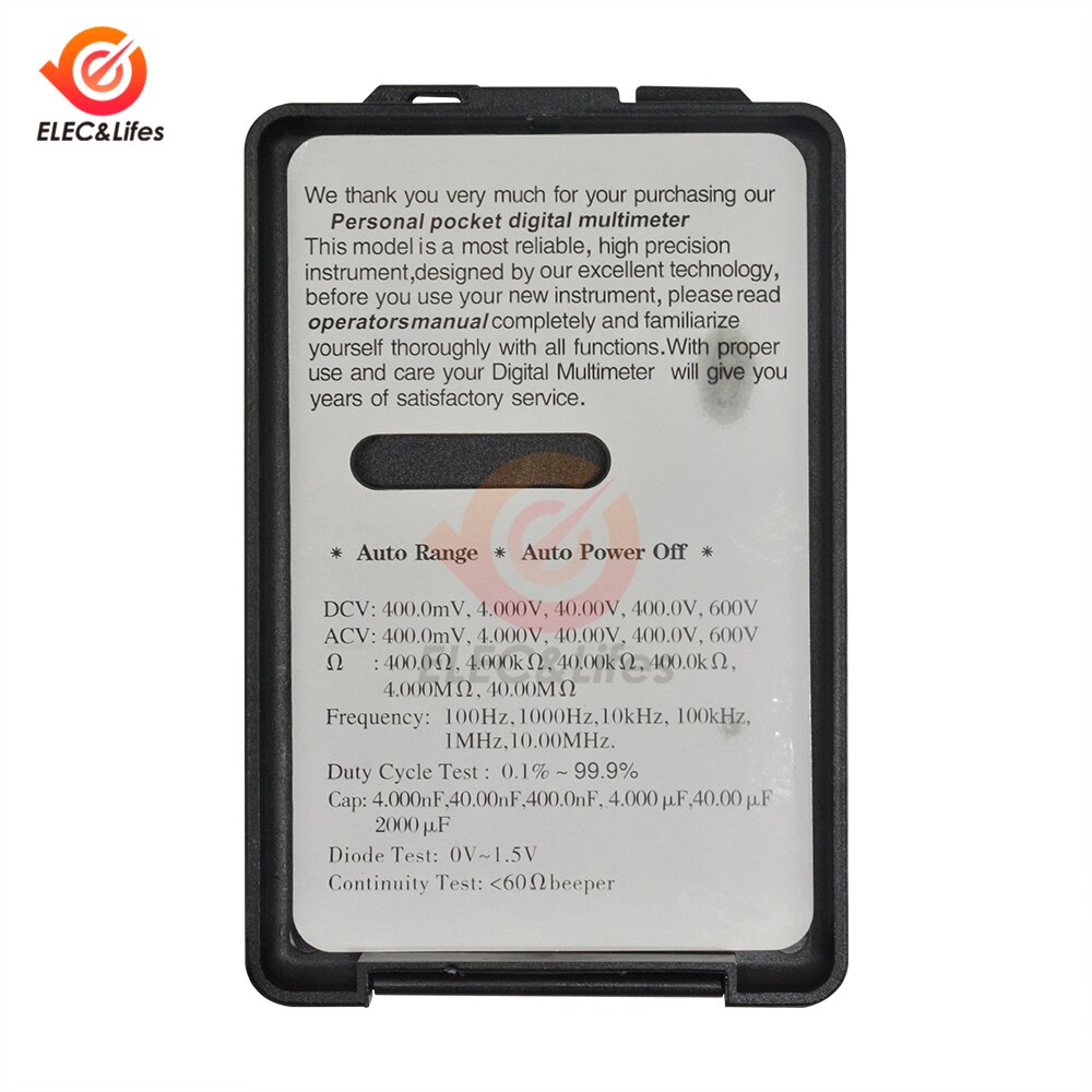 VC921 AC/DC Voltage Detector Digital Multimeter 40... – Grandado