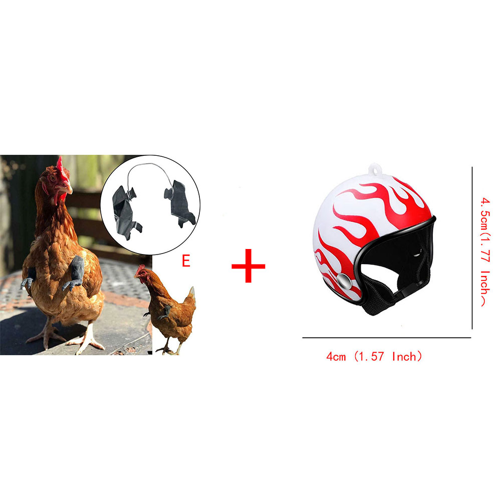 Juguete para manos de pollo, de broma, casco para gallinas, decoración divertida de aves, músculos, juguetes con brazos: E and  Helmet