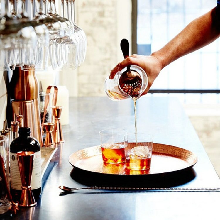 Shell Vintage Stainless Steel Julep Cocktail Strainer Copper Plated Gold Plated Bar Strainer Ice Strainer Bar Tool