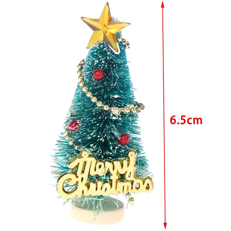 1: 12 Dollhouse Miniature Christmas Tree "Merry Christmas" Letters Board Wooden Stand Decoration