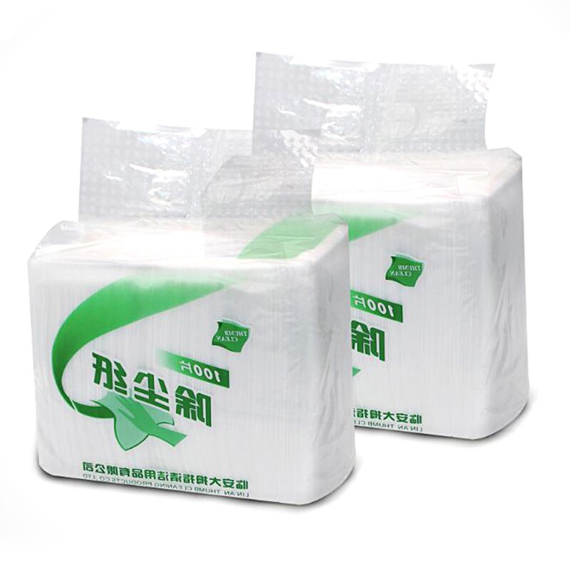 100pcs/lot Disposable Electrostatic Dust Removal Mop Paper Home Kitchen Bathroom Cleaning Cloth Replacement Mop Head Cloth